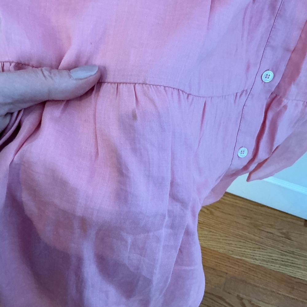 Sea New York Shannon ruffle shirt dress sz large - Picture 8 of 8